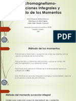 Electromagnetismo Método de Los Momentos