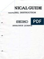 1980.07 Seiko Technical Guide General Instruction Analog Quartz PDF