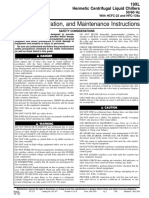 Start-Up, Operation, and Maintenance Instructions: 19XL Hermetic Centrifugal Liquid Chillers