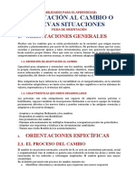 .... Adaptación Al Cambio o o Nuevas Situaciones. Habilidades para El Aprendizaje.