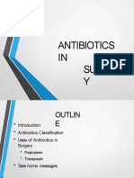 Antibiotics IN Surger Y