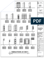 Schedule of Doors and Windows: Scale 1:50