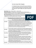 Five-Year Career Plan Template