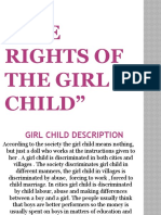 The Rights of The Girl Child