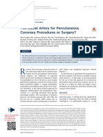 The Radial Artery For Percutaneous Coronary Procedures or Surgery?