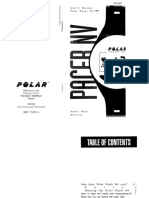 User's Manual Polar Pacer NV TM: Internet