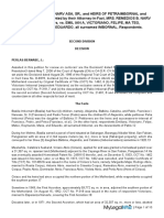 Heirs of Francisco I Narvasa SR Et Al Vs Emiliana Imbornal Et Al