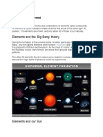 Elements and The Big Bang' Theory: How Elements Are Formed