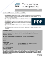 Terrorism News & Analysis (TNA) : Significant Terrorist Incidents and Dates