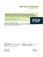 Benefits and Difficulties of The National Service Training Program in Rizal Technological University