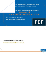 Seminario Taller Construcción y Gestión I: Retroalimentacion