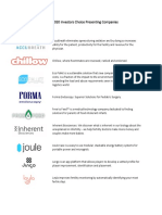 2020 Investors Choice Presenting Companies