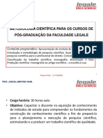 Metodologia Do Trabalho Científico Slides PDF