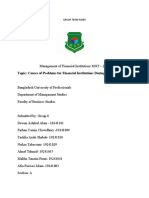 Topic: Causes of Problems For Financial Institutions During The Credit Crisis