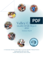 Valley CARES Quality of Life Report Executive Summary