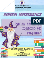 Grade 11 1st Quarter Module 5 Rational Functions Equations and Inequities