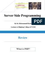 Server Side Programming: by Dr. Babaousmail Hassen Lecturer at Binjiang College of NUIST