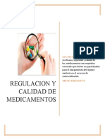 Regulacion y Calidad Demedicamentos Actual