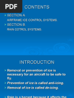 Airframe Ice and Rain Control