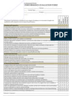 HCIS Teacher Evaluation Form