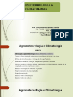 UNA - Aula 1 Introdução A Agrometeorologia