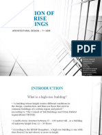 Evolution of Highrise Buildings: Architectural Design - 7 SEM