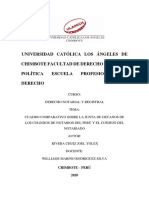 Cuadro Comparativo Sobre La Junta de Decanos de Los Colegios de Notarios Del Perú y El Consejo Del Notariado.