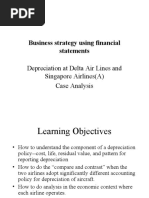 Business Strategy Using Financial Statements: Depreciation at Delta Air Lines and Singapore Airlines (A) Case Analysis