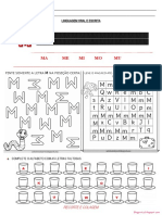 Atividade Letra M
