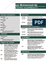 Bayu Muhammad Aji - Curriculum Vitae and Portofolio - Compressed