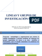 Lineas y Grupos de Investigación Unefa.