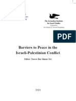 Barriers To Peace in The Israeli-Palestinian Conflict