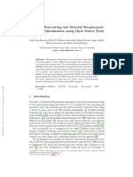 Demand Forecasting and Material Requirement Planning Optimization Using Open Source Tools