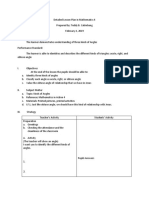 Detailed Lesson Plan in Mathematics 4