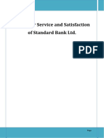 Customer Service and Satisfaction of Standard Bank LTD