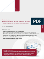 Performance Audit in The Public Sector S-1844-OM-SEO