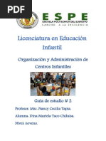 Anización y Administración de Centros Infantiles