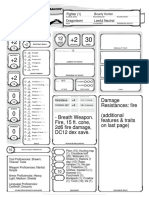 Damage Resistances: Fire (Additional Features & Traits On Last Page)