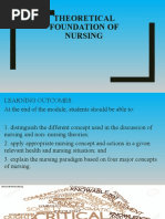 Theoretical Foundation of Nursing