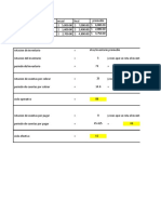 Ejercicio de Ciclos Operativo y Efectivo