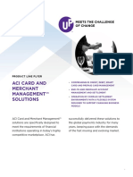 Aci Card and Merchant Management Solutions Product Line Flyer FL Us 0711 4795 PDF