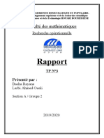 Rapport: Faculté Des Mathématiques