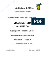 Introducción A La Manufactura Avanzada