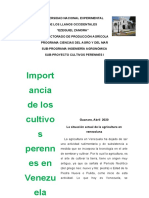 Modulo I Importancias de Los Cultivos Perennes I