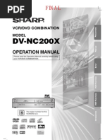 DVD VHS Sharp Manual