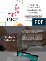 Reglas de Evaluación Y Presentación de Acciones