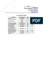 PVC Foam Data Sheet: Property Test Method Unit Q80