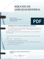 Distribución de Probabilidad Binomial