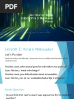 Lesson 1 What Is Philosophy