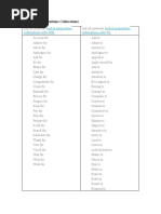 Verbs + Prepositions - Collocations